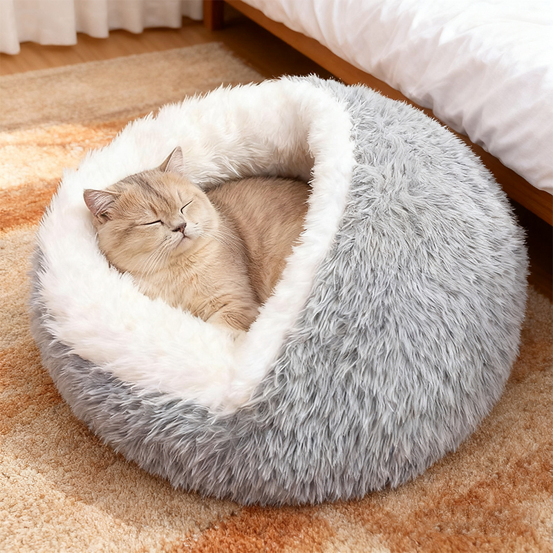 猫窝冬天保暖贝壳窝安全感屋