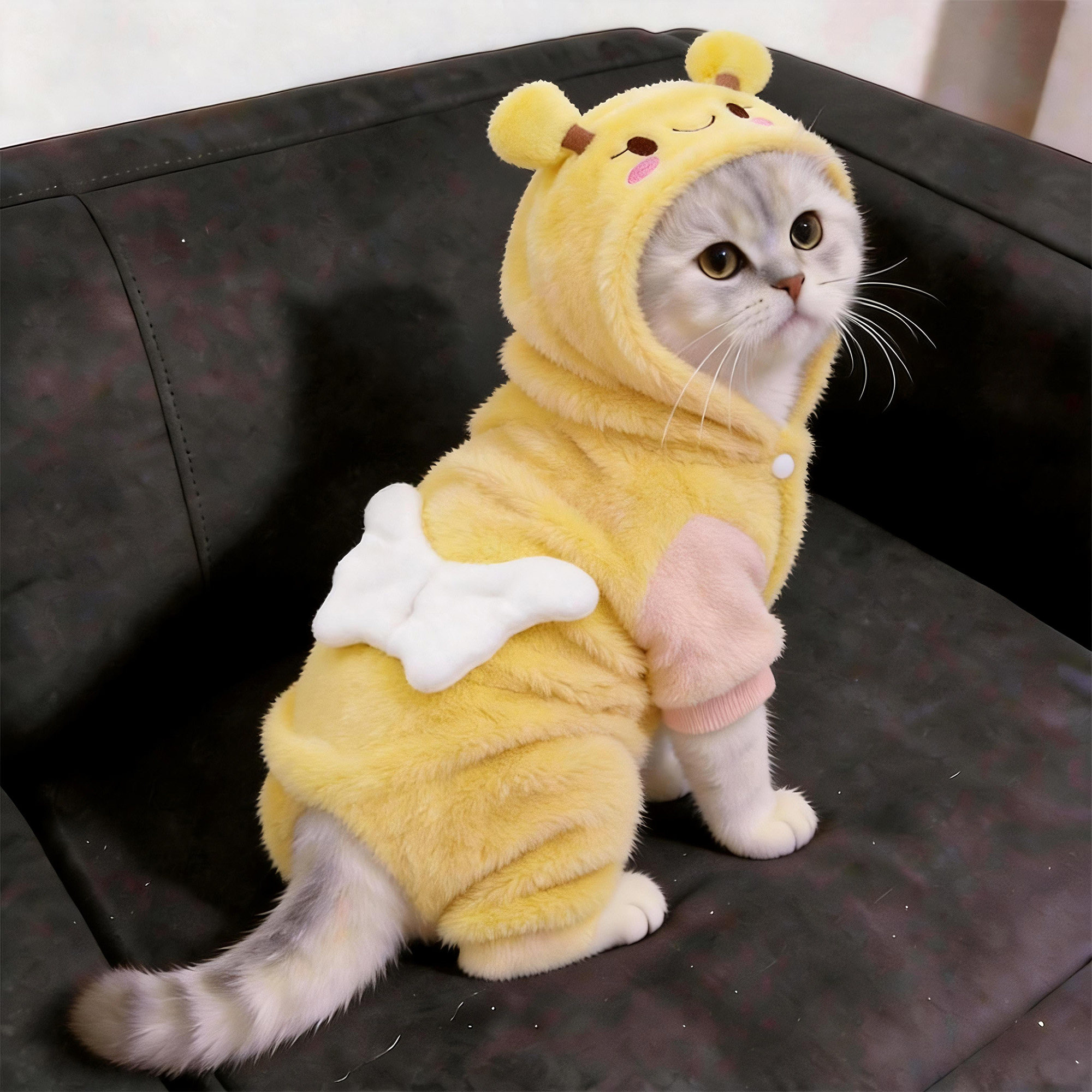 猫咪衣服秋冬装宠物四脚衣加厚保暖布偶金渐层中小型犬狗狗防掉毛