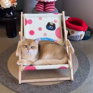 通用立式 猫咪躺椅剑麻猫抓板四季 耐磨不掉屑猫窝小猫玩具宠物用品