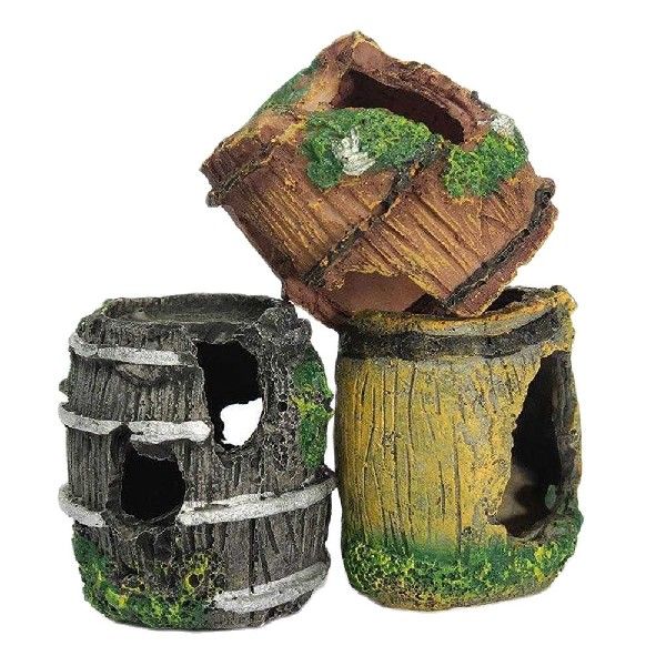速发1pc Aquarium Fish Tank Artificial Resin Ornament Cave