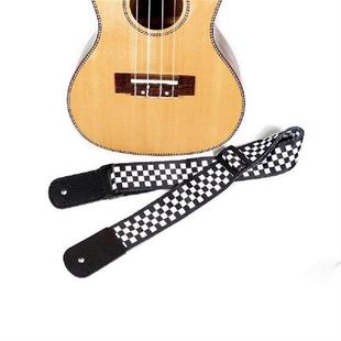 Black Strap White Plaid Guitar 极速Electric Acoustic Giuitar
