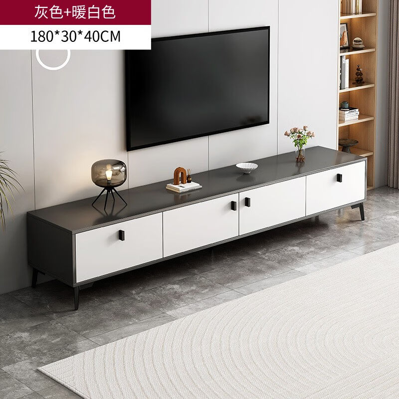 极速电视a柜茶几组合现代简约小户型意式地柜客厅储物柜茶几电视