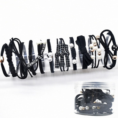 极速YVLAH 12Ps/Set New Hair Ring Colorful   Rubber BXand Swe