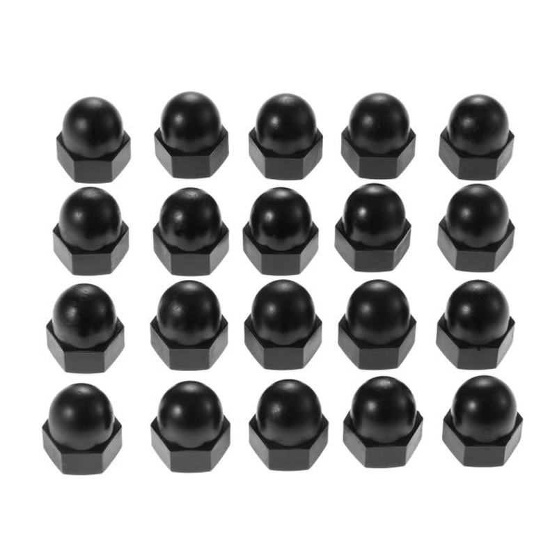 极速100pcs Nylon Plastic Cwap Nut Acorn Nut Dome Head Hex Nu
