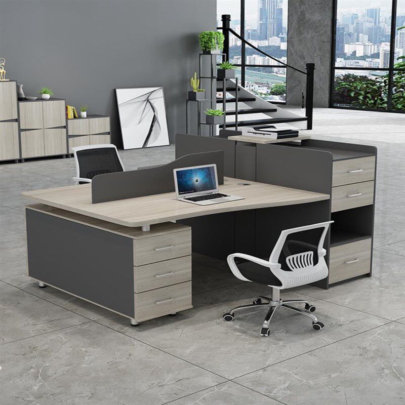 新品职员办公桌2/4四人位简约财务电脑I桌员工桌椅组合办公室家具