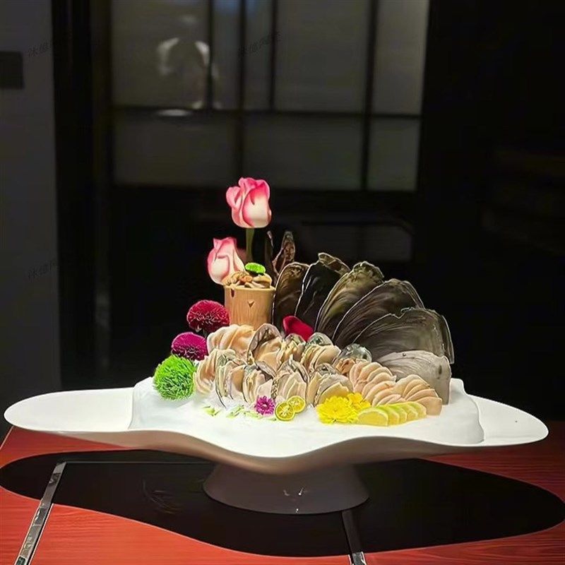 极速新款三文鱼刺身盘海鲜姿造大咖自助冰盘火R锅料理盘石斑鱼刺,餐饮具,盘,淘宝优惠券,粉丝福利购,淘宝优惠卷