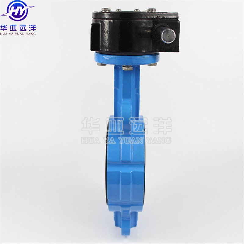 极速涡轮对夹式蝶阀软密封不锈钢304板D371X-10/16Q DRN100DN150D