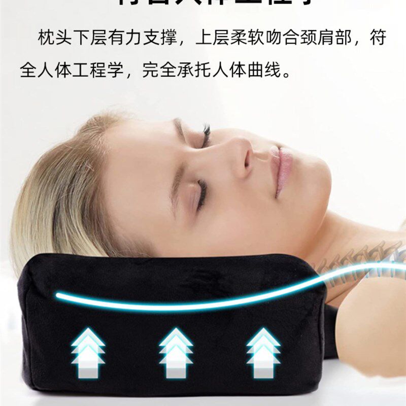 极速厂销太空记忆棉护颈r美睫枕头u型枕嫁接睫毛纹眉美睫师防塌午