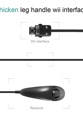 极速For Nintendko Wii Game Controller 5 colors Nunchuck Hand