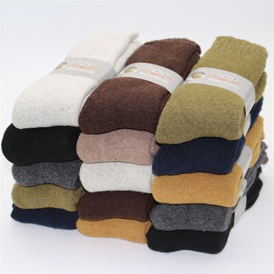 新品Winter Mens Merino Wool Long Socks Thick Warm WLarge Si