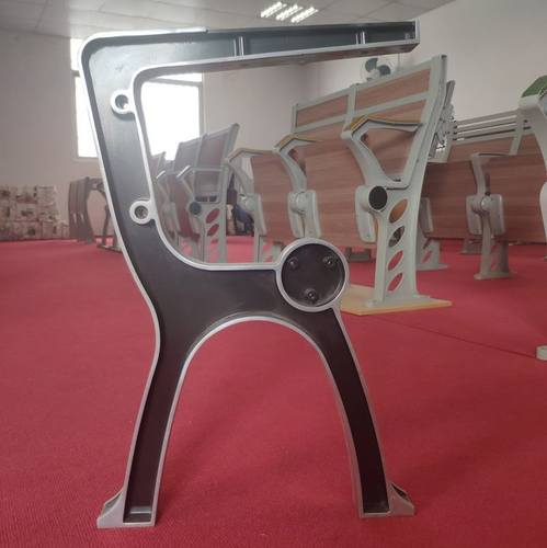 极速厂家直供 h会议椅站脚 铝合金抛光 礼堂椅排椅配件 影剧院站