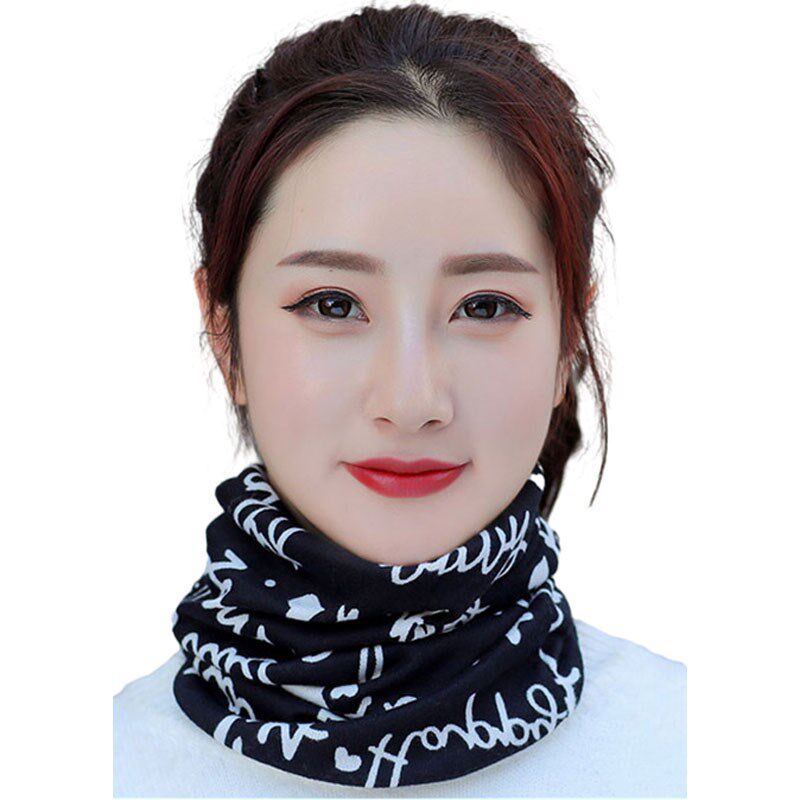 新品围巾女士新款春秋季围脖保z暖脖套棉百搭秋冬季韩版颈椎护颈