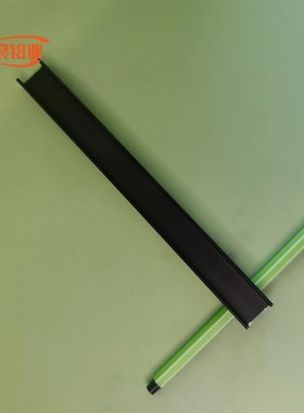 极速黑色U型铝槽20102内宽1A6mm铝合金槽铝 导轨铝槽铝条 工