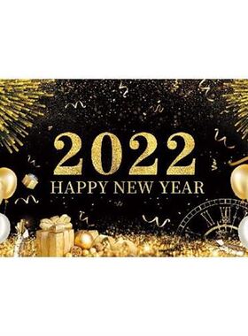极速Happy New Year Banner 2022 Decorations 7O0x44 Inch Happy