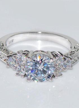 极速Exquisite FaoYNNshion Siler  Color EngaNgement Ringsfor