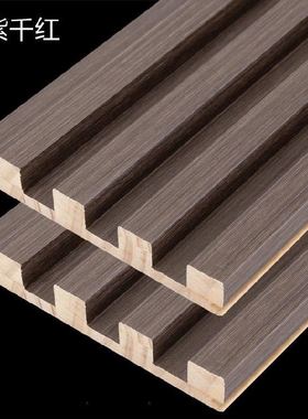 极速Solid wood grating plate background wall decoratXive boa