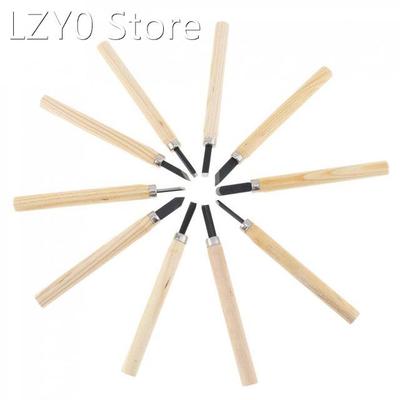极速10pcs/lot Wolod Carving Chisel Set With Wooden Handle Fo
