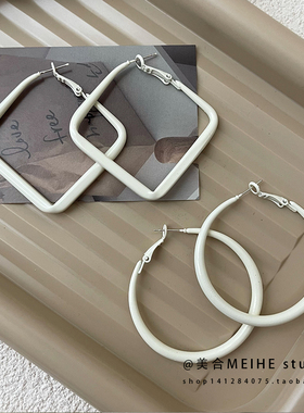 极速.European geometry Turapezoid Retro fashion earring lady