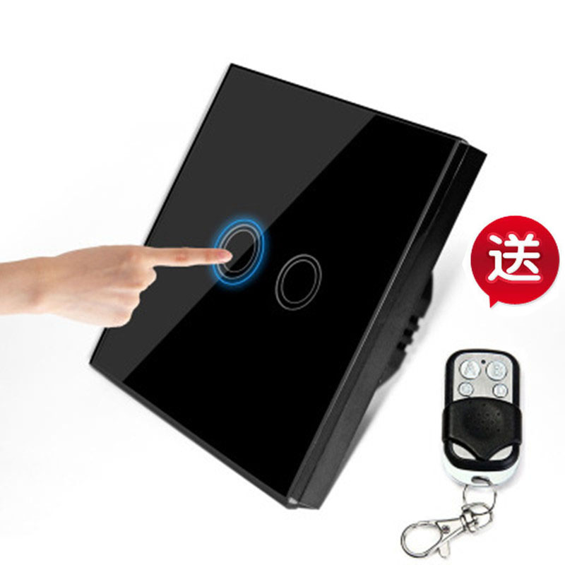 极速智能无线射i频433触摸遥控开关触摸式开关钢化玻璃面板