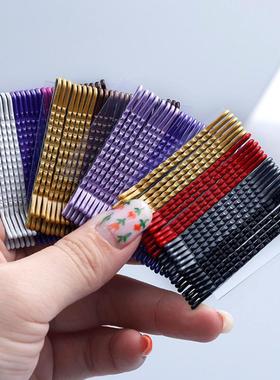 极速101224Pcs Multicolor Hair Clips Bob Pins Wavy Fashi.on H