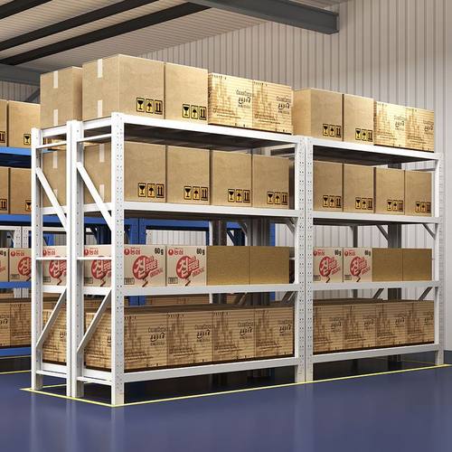 极速仓库货架置物架多层仓储重型A地下室架子置物架角钢家用商用