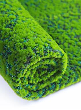 极速送仿真石f头假苔藓仿真青苔塑料假草皮微景观绿色植物装饰盆