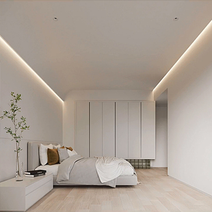 极速极窄线形灯嵌入式洗墙v灯悬浮吊顶灯槽线性灯反光灯带预埋铝