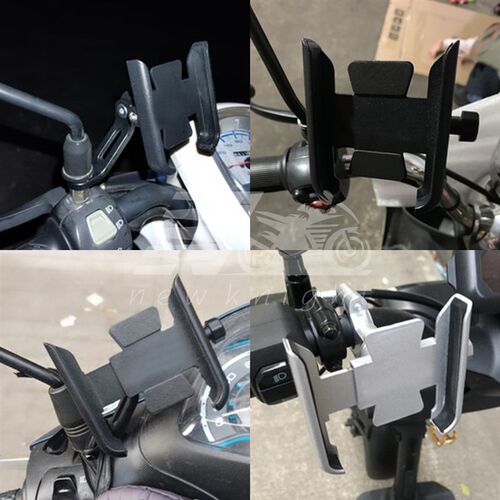 新品适用龙嘉维多利亚Siqxties 300i改装件铝合金骑行车载手机导