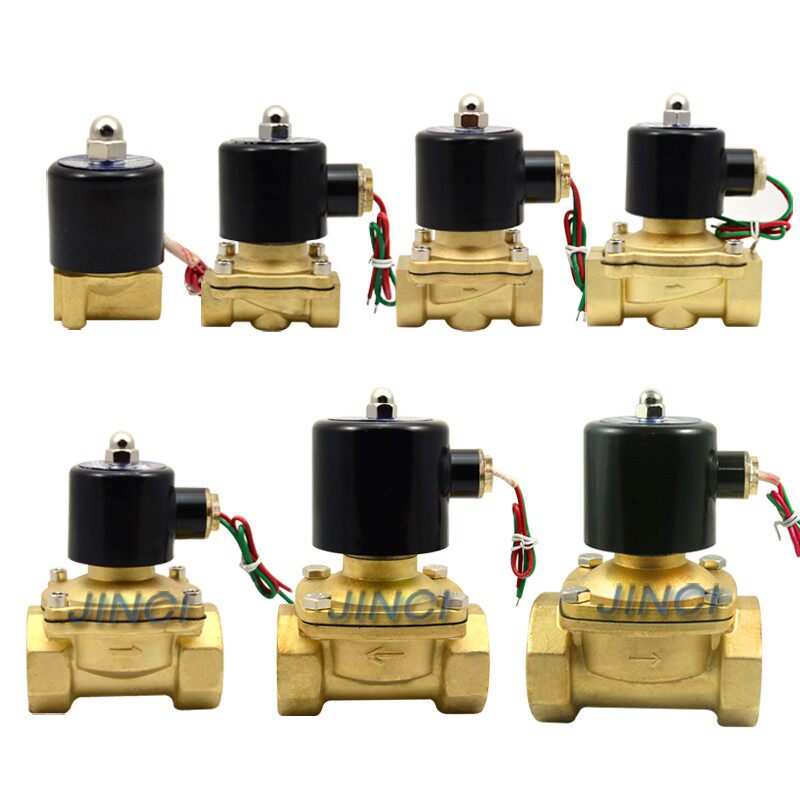 极速厂促耐高温全铜常闭电磁s阀水阀水管开关控制阀气阀220V24V4