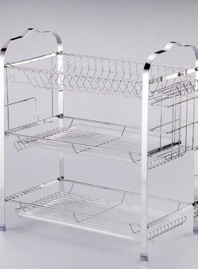 极速Three floors of tqhe kitchen shelf table cupboard bowl r