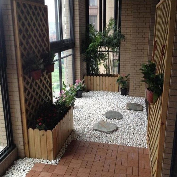 极速厂家40斤装鹅卵石白色石子石头庭院铺路铺地阳台室.内装饰砾