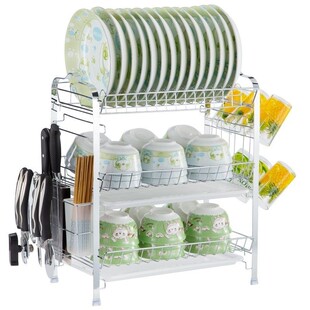 极速Cupboard plastic kittchen put bowl rack asphalt rack lar