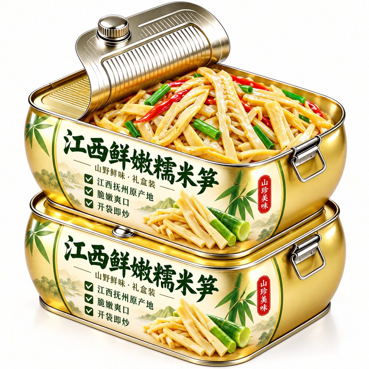 正宗鲜糯米笋原味江西特产糯米笋嫩笋尖官方旗舰店鲜笋干旗舰店