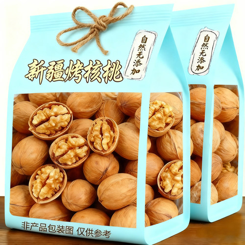 央妈推荐新疆纸皮核桃官方旗舰店2025新货正宗阿克苏手剥烤熟核桃