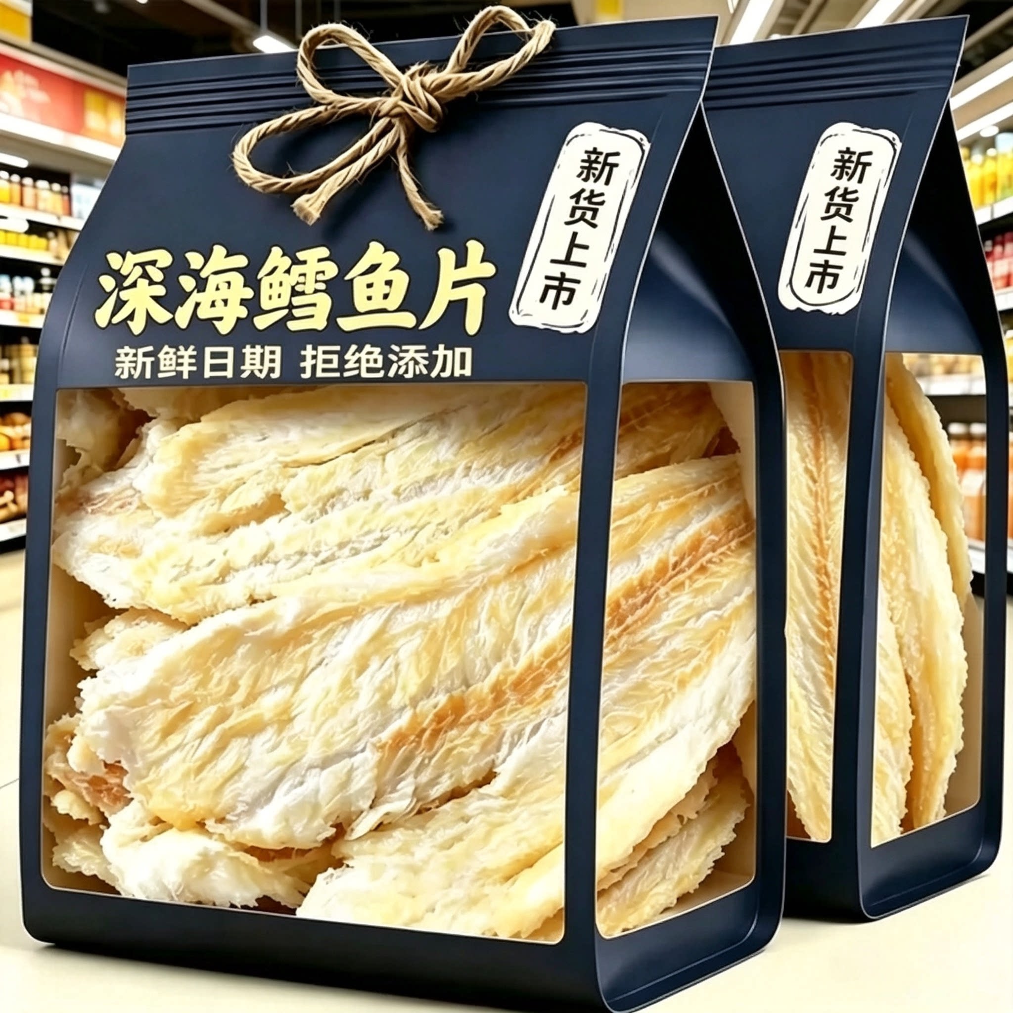 大连特产鳕鱼片官方旗舰店烤鱼片第一名孕妇无糖无淀粉无添加炭烤图片