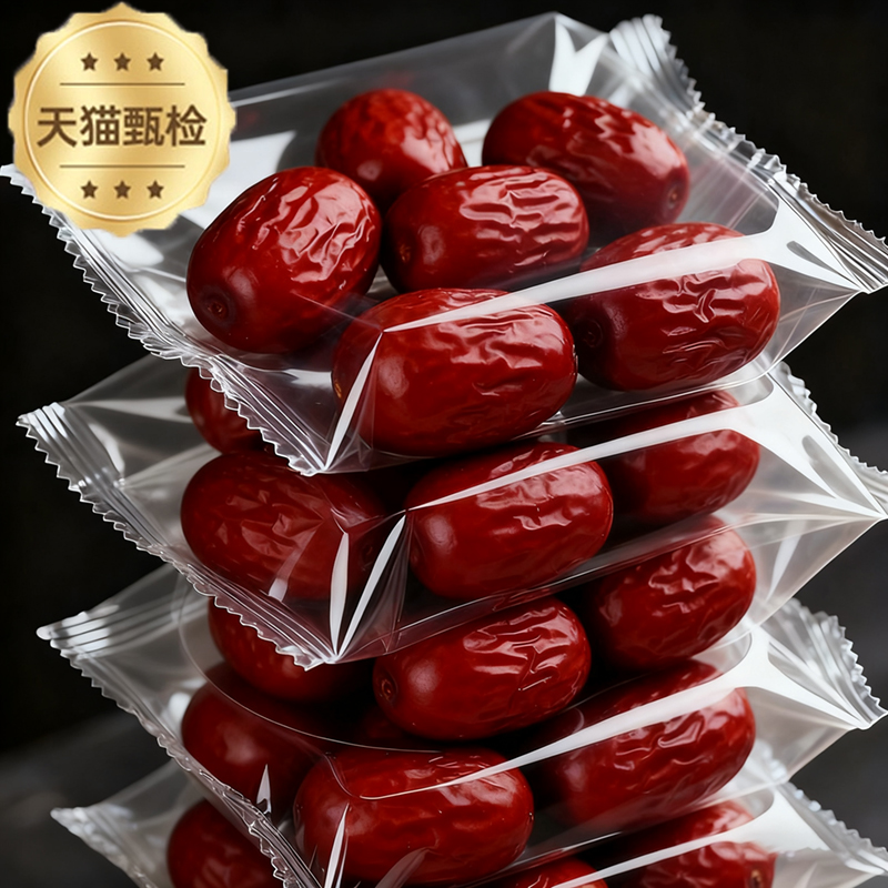 【天猫质检】红枣特级新疆特产官方旗舰去皮去核若羌灰枣独立包装