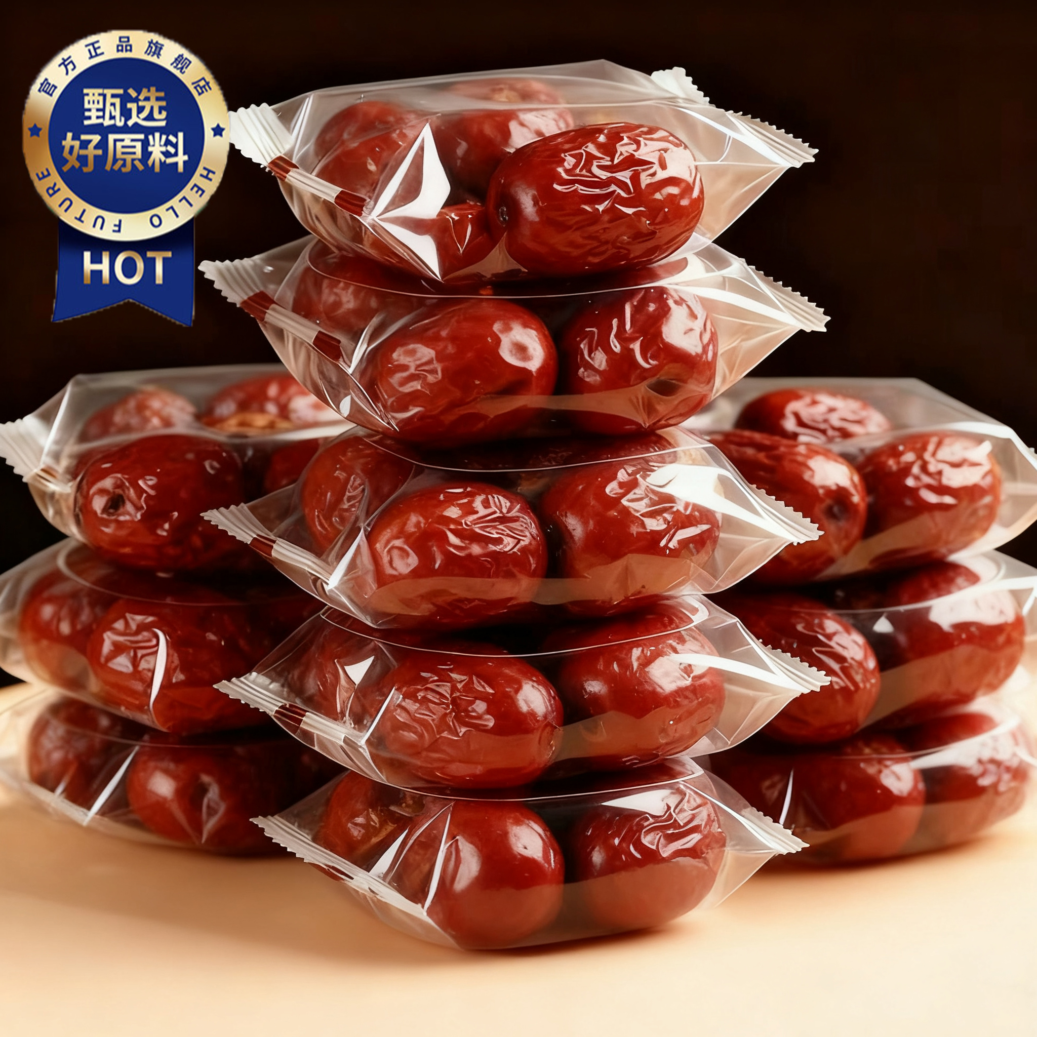 央妈推荐！红枣特级新疆特产官方旗舰店去皮去核若羌灰枣独立包装