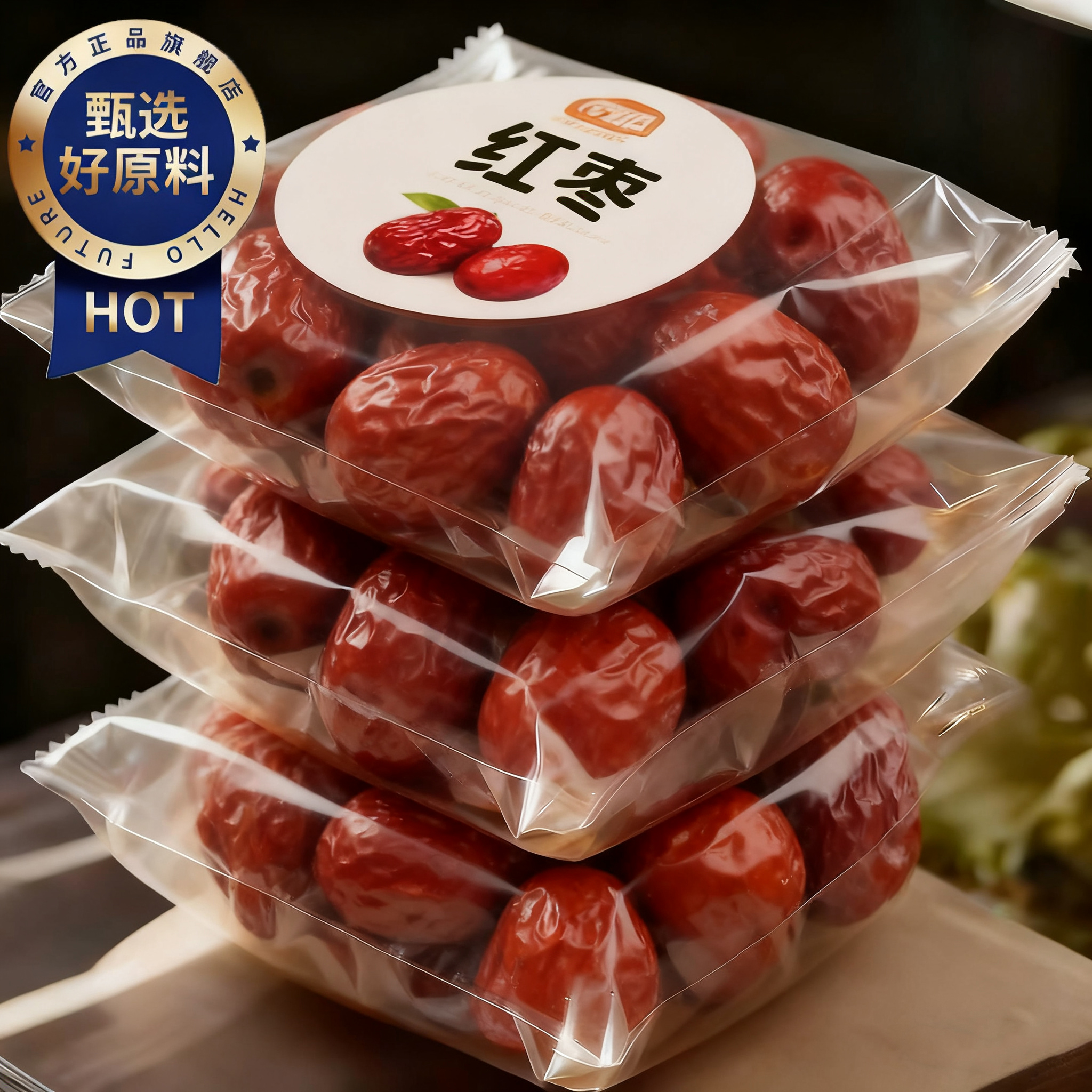 央妈推荐！红枣特级新疆特产官方旗舰店去皮去核若羌灰枣独立包装