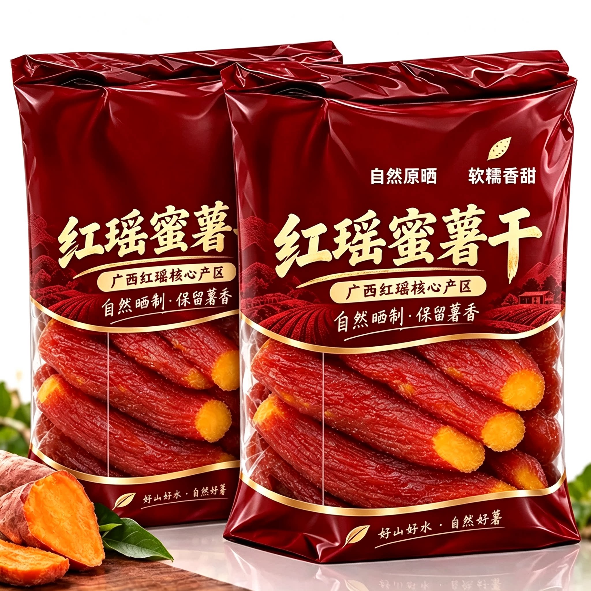 特级红瑶蜜薯干倒蒸烘烤地瓜粗粮健康早餐代餐番薯即食官方旗舰店