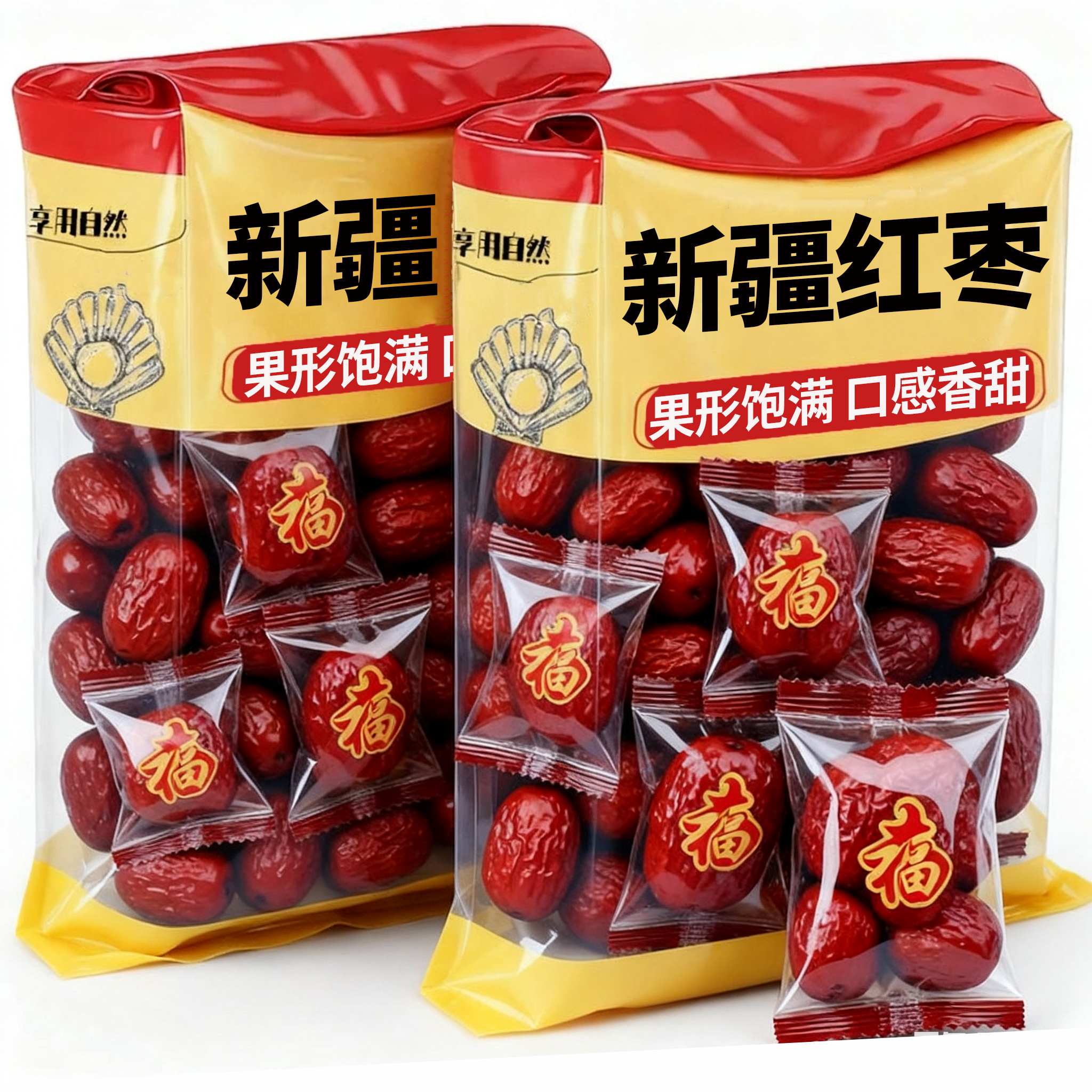 央妈推荐！红枣特级新疆特产官方旗舰店去皮去核若羌灰枣独立包装