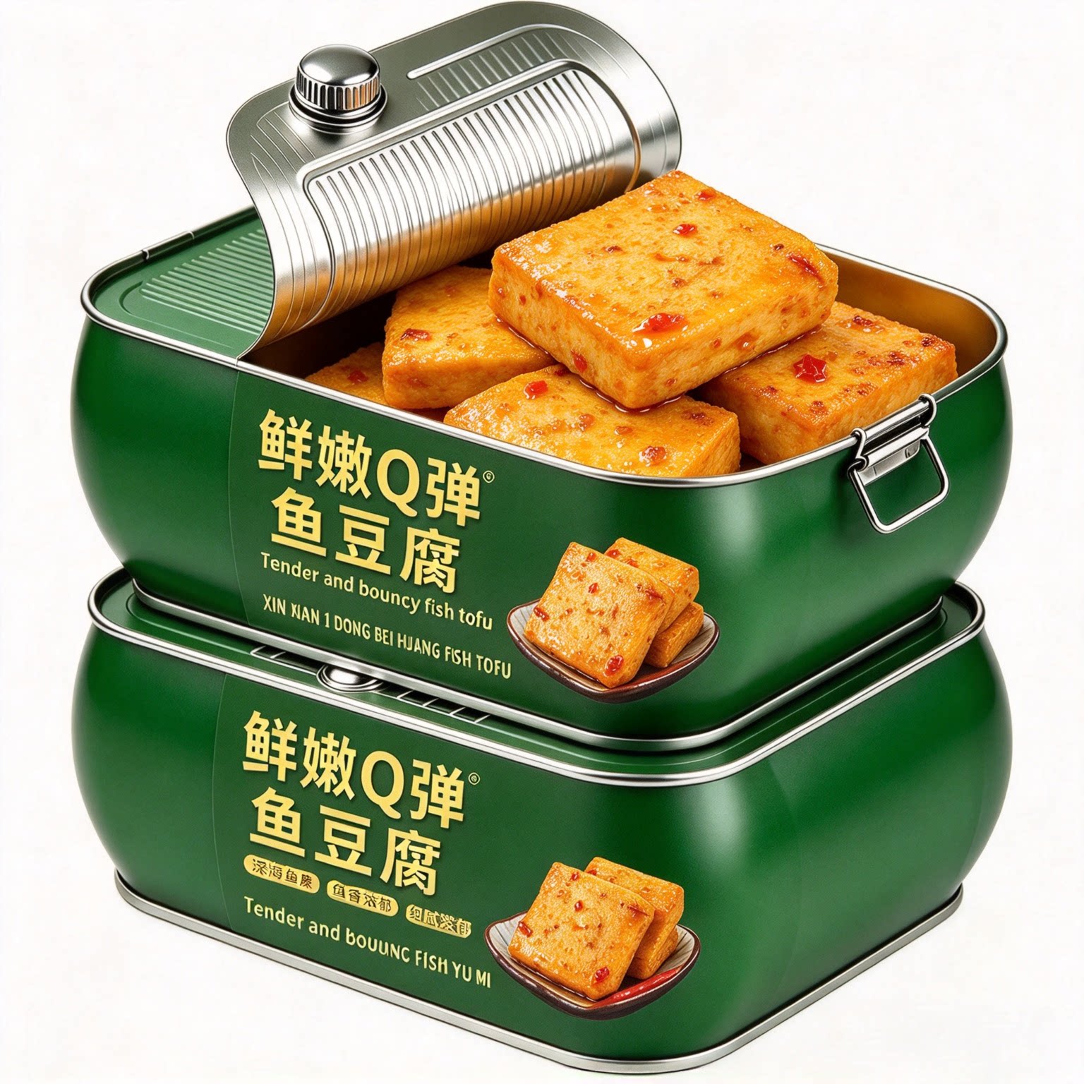 深海鱼豆腐零食鲜嫩Q弹爽滑豆腐干官方旗舰店香辣卤香休闲小吃