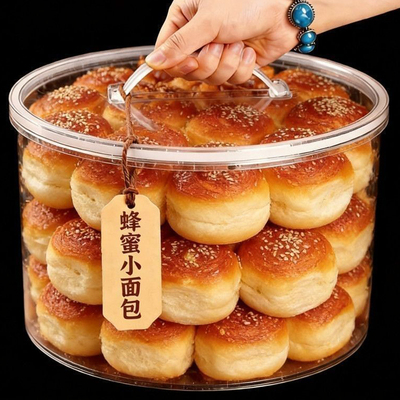 【天猫严选】老式蜂蜜脆底小面包营养早餐脆皮小面包手撕面包整箱