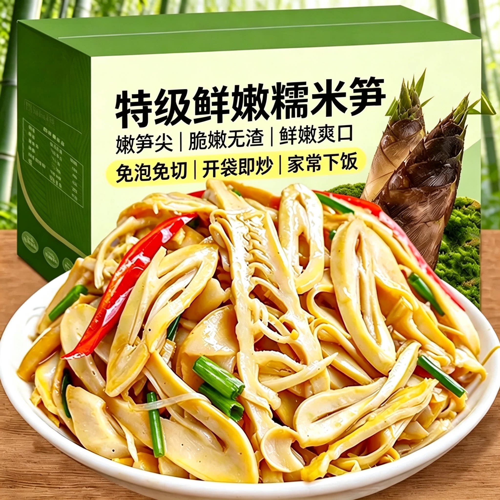 特级糯米笋嫩竹笋尖新鲜笋丝农家风味江西特产免洗免切官方旗舰店