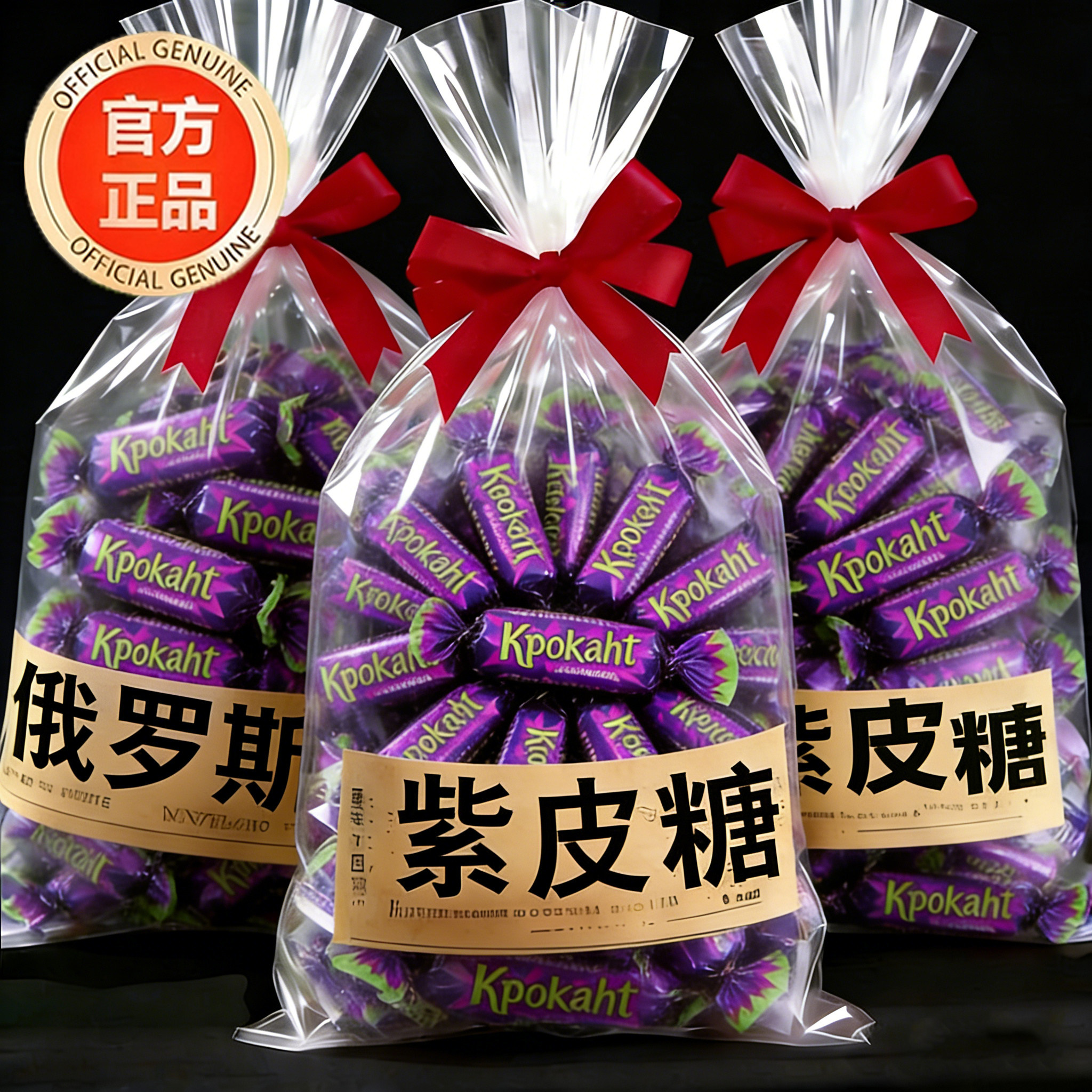 央妈推荐!kdv俄罗斯紫皮糖原装进口官方旗舰店巧克力混合糖果喜糖
