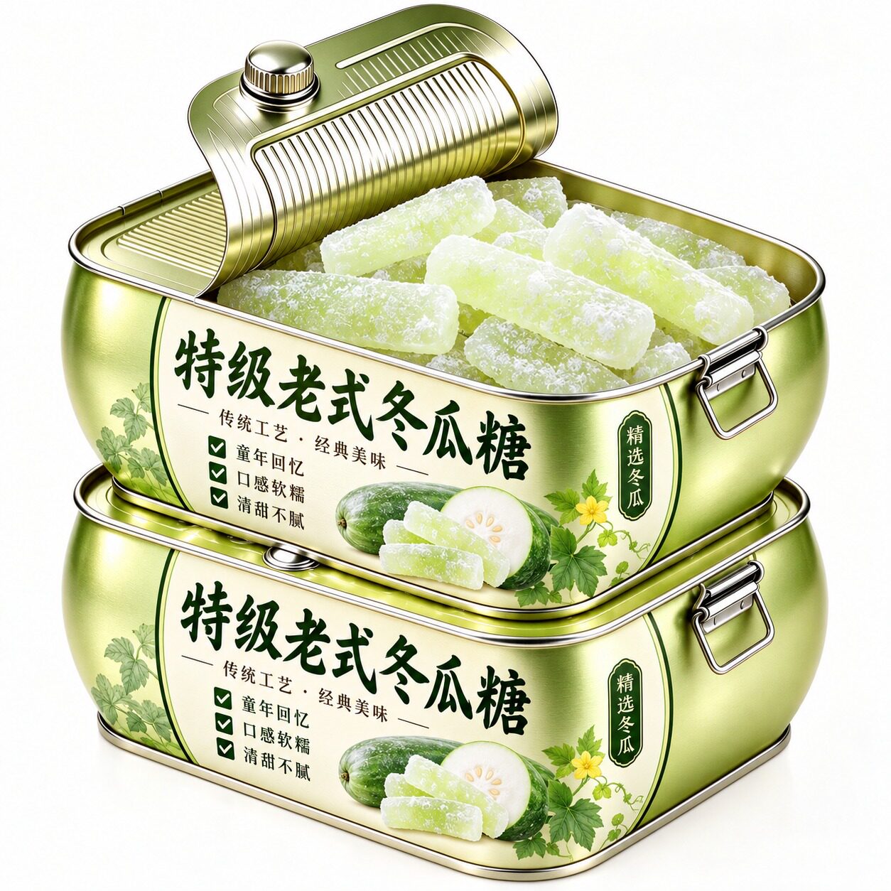 【高品质】正宗老式冬瓜糖官方旗舰店台湾蜜饯水果干怀旧零食年货