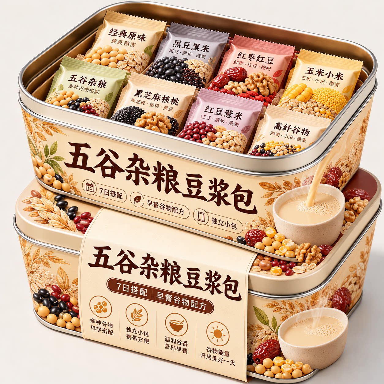 豆浆包五谷杂粮旗舰店破壁机专用学生豆浆料包现磨豆浆材料早餐