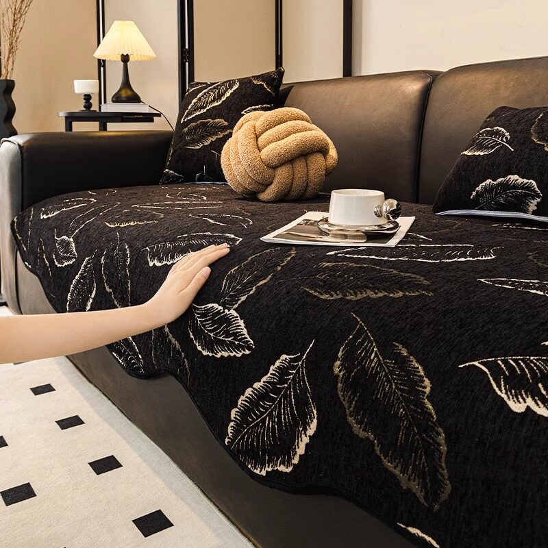 异形皮沙发垫轻奢高级感2026新款四季通用直排坐垫子防滑套罩盖布