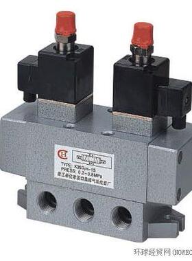气动 电磁阀 K35D2H-25 三位五通 换向阀 接口螺纹1寸