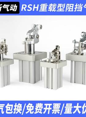 重载型止动阻挡气缸RSH/RS2H/RSA20/32/50/63/80-15/30/40DLBMTL
