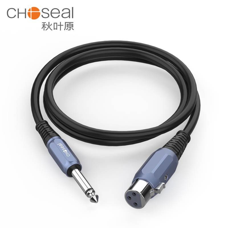 秋叶原6.5转卡侬公母音频线卡农连接音响6.35mm麦克风话筒调音台